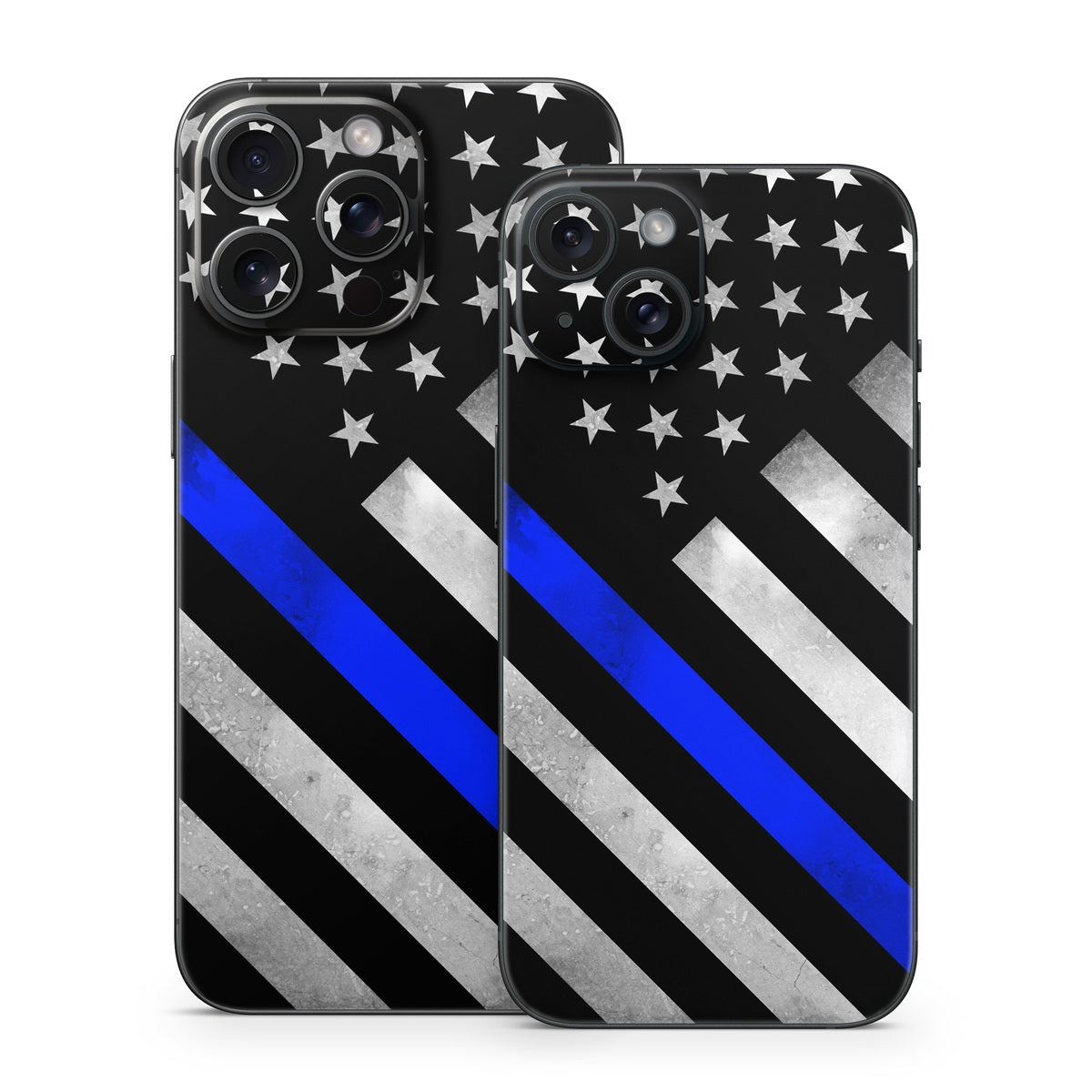 Thin Blue Line Hero - Apple iPhone 15 Skin