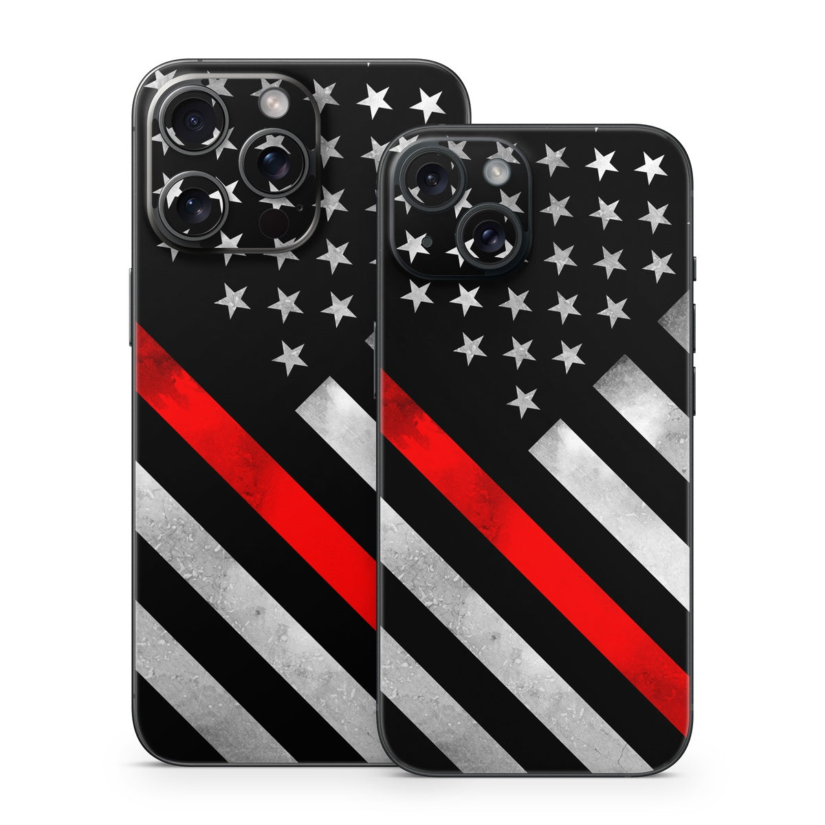 Thin Red Line Hero - Apple iPhone 15 Skin