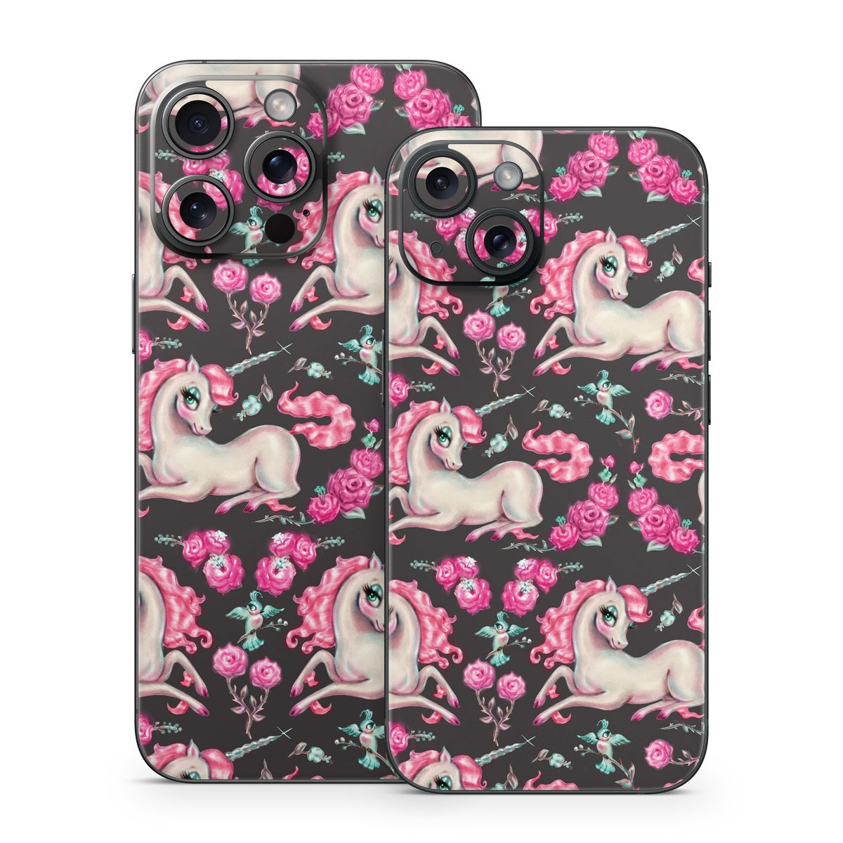 Unicorns and Roses - Apple iPhone 15 Skin