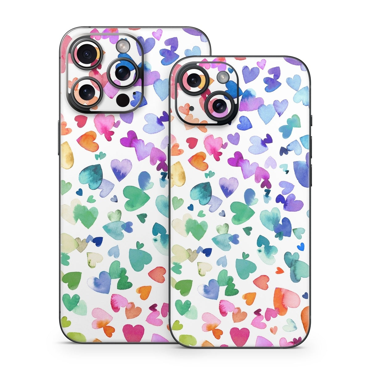 Valentines Love Hearts - Apple iPhone 15 Skin