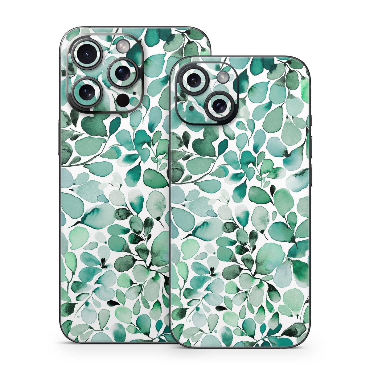 Watercolor Eucalyptus Leaves - Apple iPhone 15 Skin