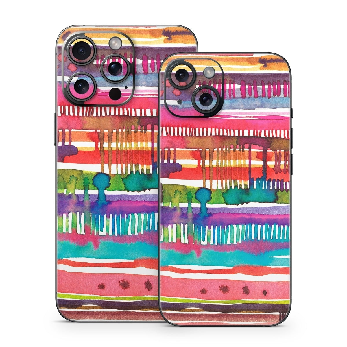 Watercolor Lines - Apple iPhone 15 Skin