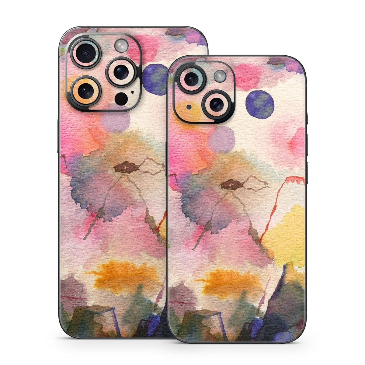 Watercolor Mountains - Apple iPhone 15 Skin