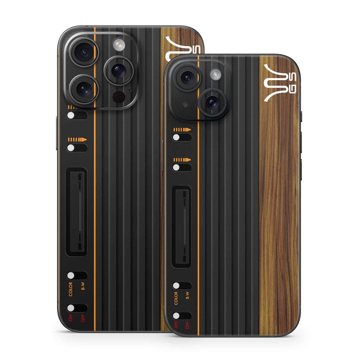 Wooden Gaming System - Apple iPhone 15 Skin