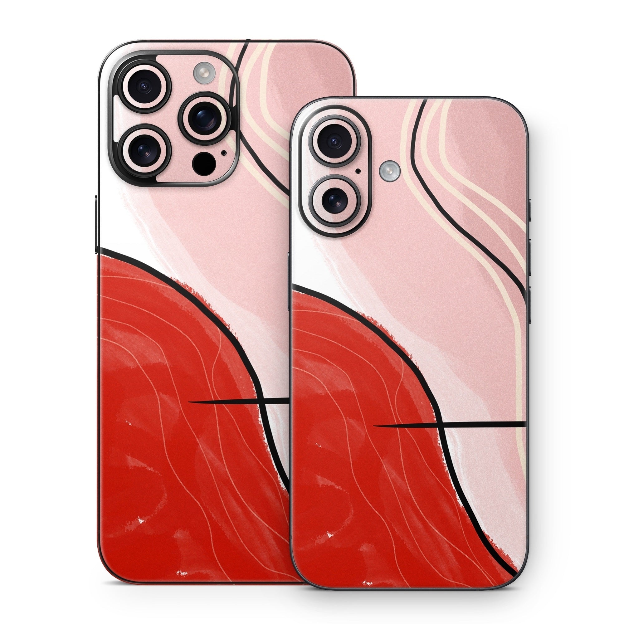 Abstract Red - Apple iPhone 16 Skin