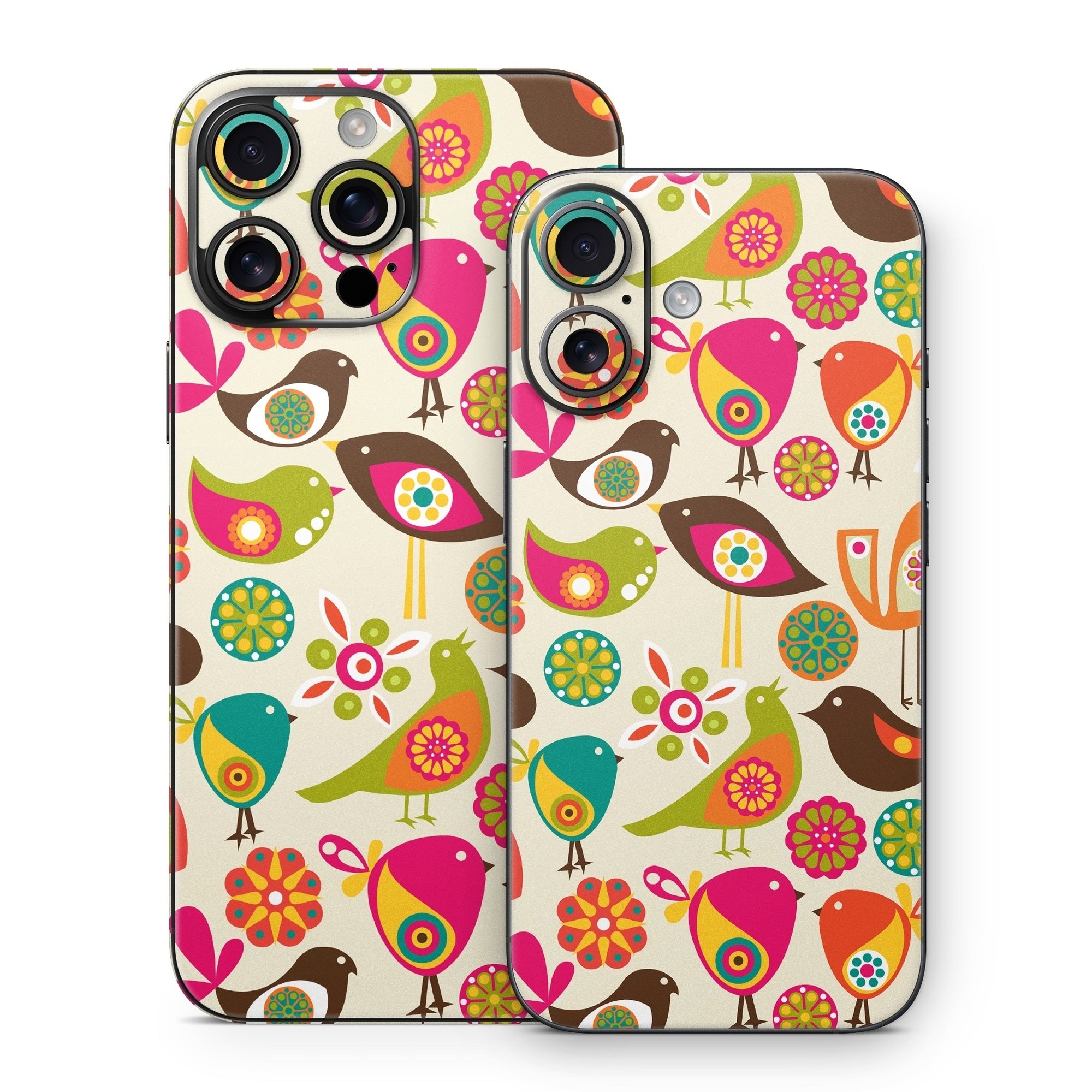 Bird Flowers - Apple iPhone 16 Skin