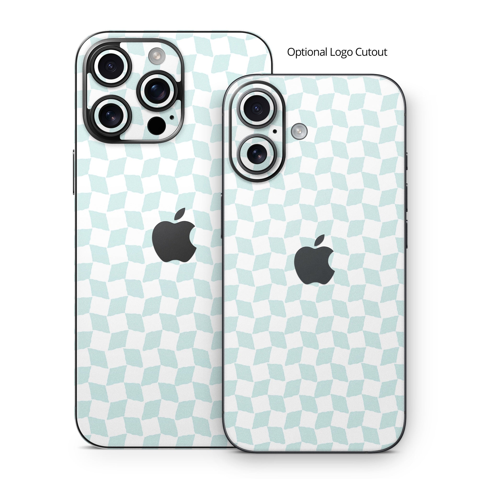 Checker Light Blue - Apple iPhone 16 Skin