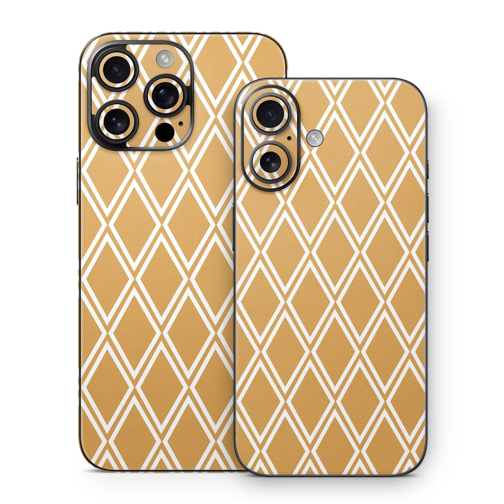 Orange Checks - Apple iPhone 16 Skin