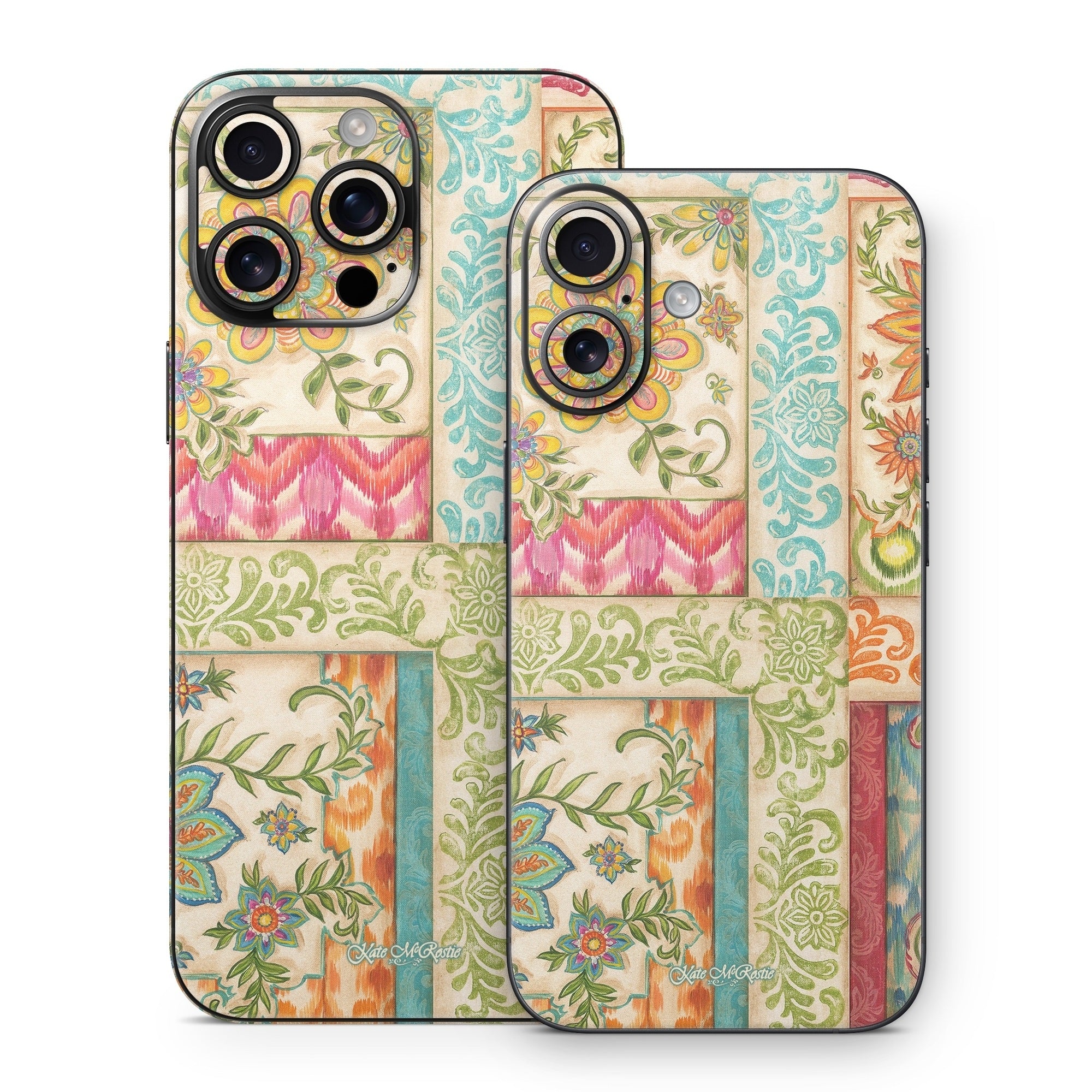 Ikat Floral - Apple iPhone 16 Skin