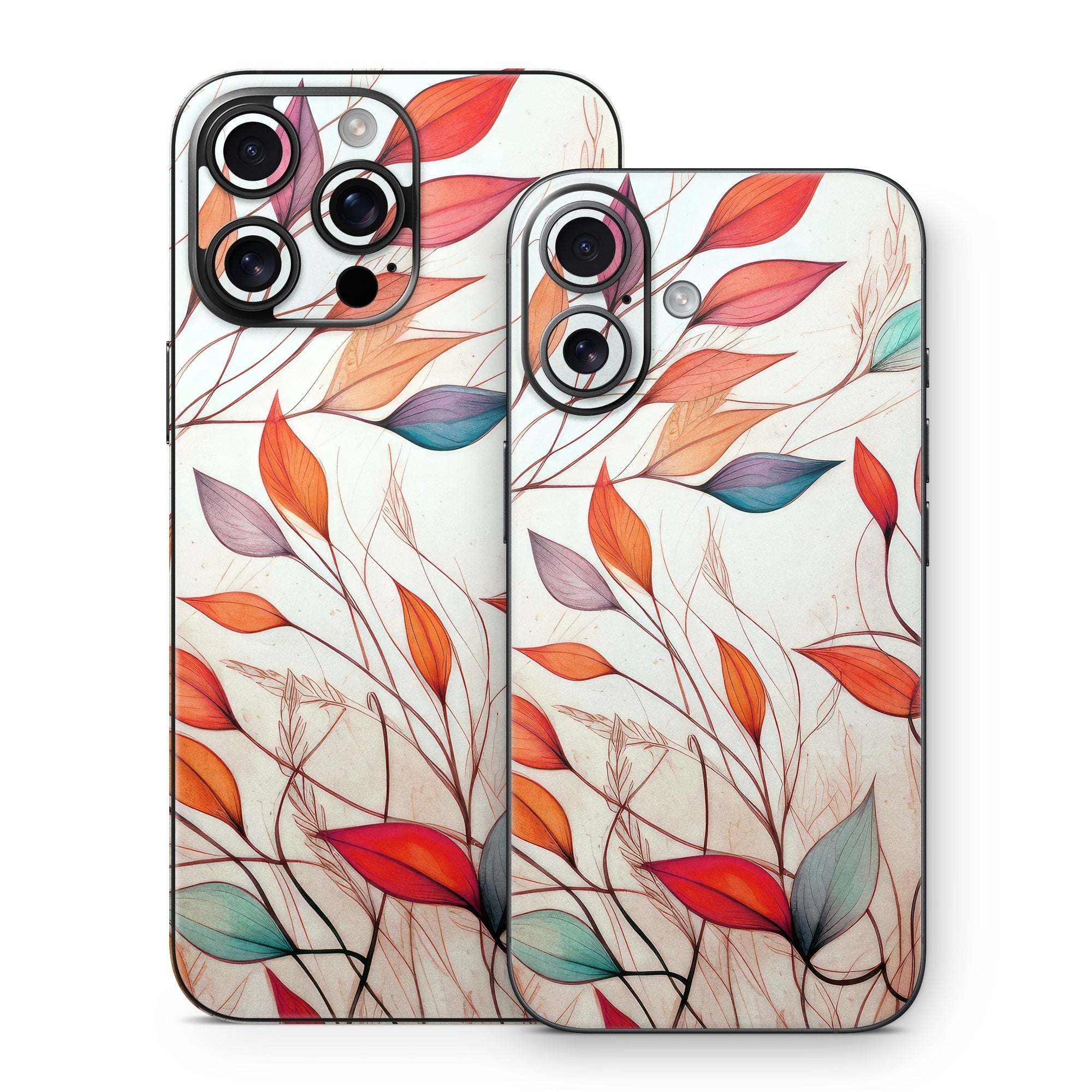 Leaf Sketches - Apple iPhone 16 Skin