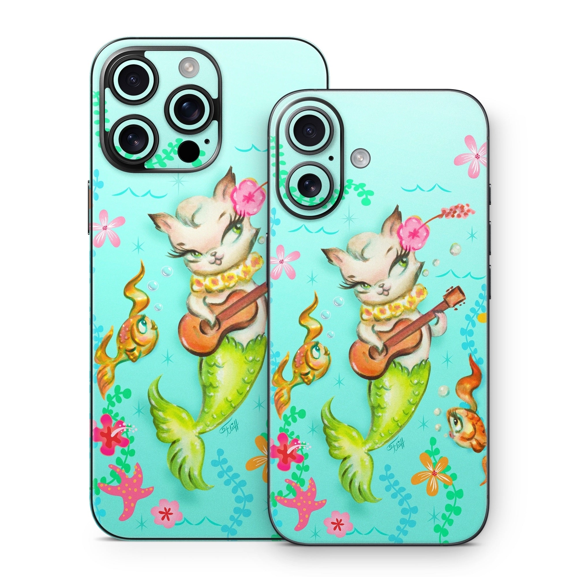 Merkitten with Ukelele - Apple iPhone 16 Skin