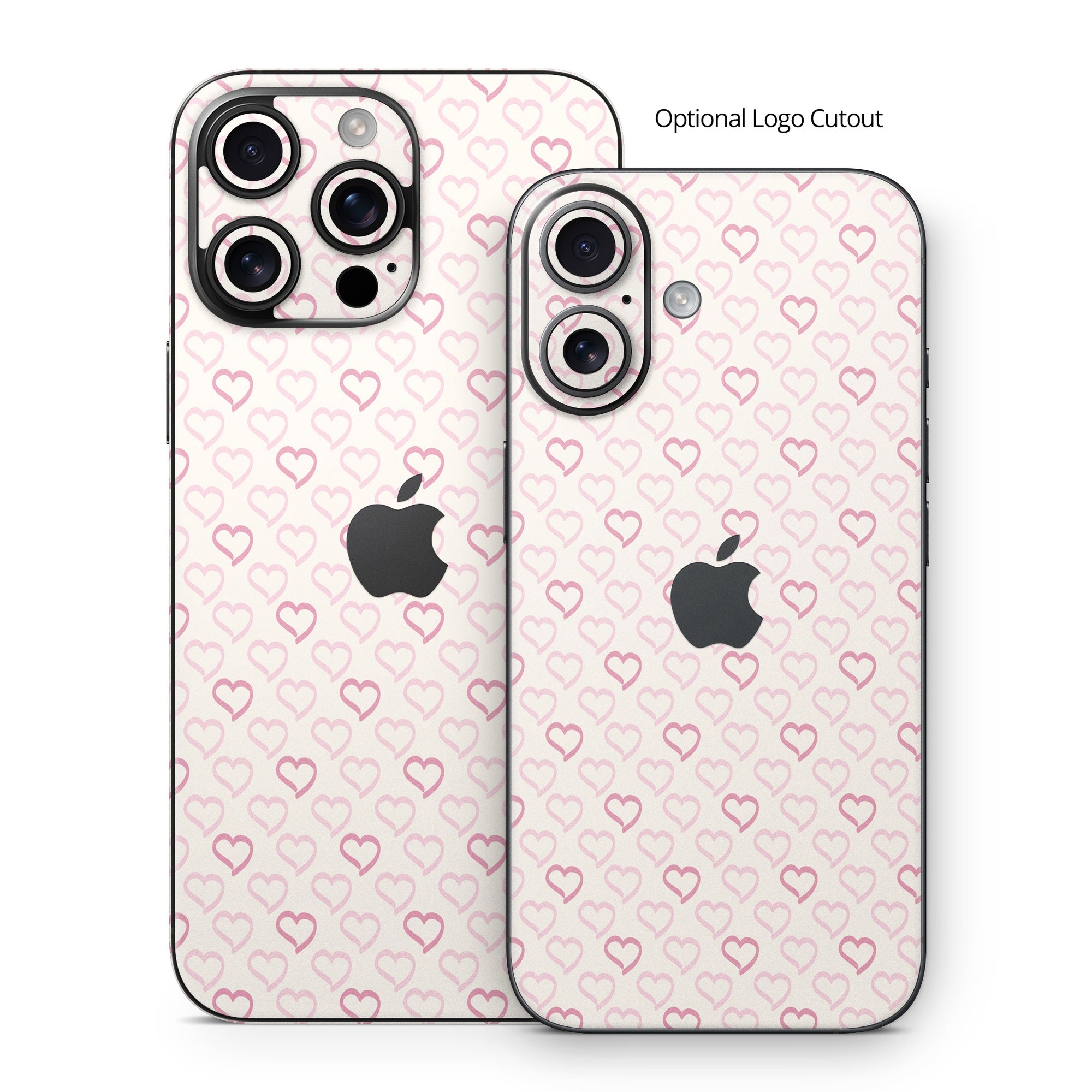 Patterned Hearts - Apple iPhone 16 Skin