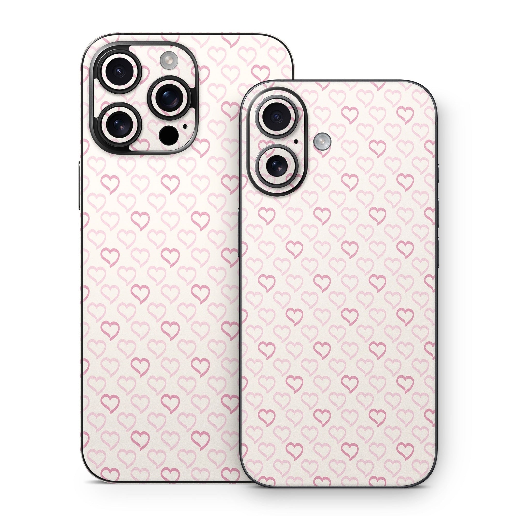 Patterned Hearts - Apple iPhone 16 Skin