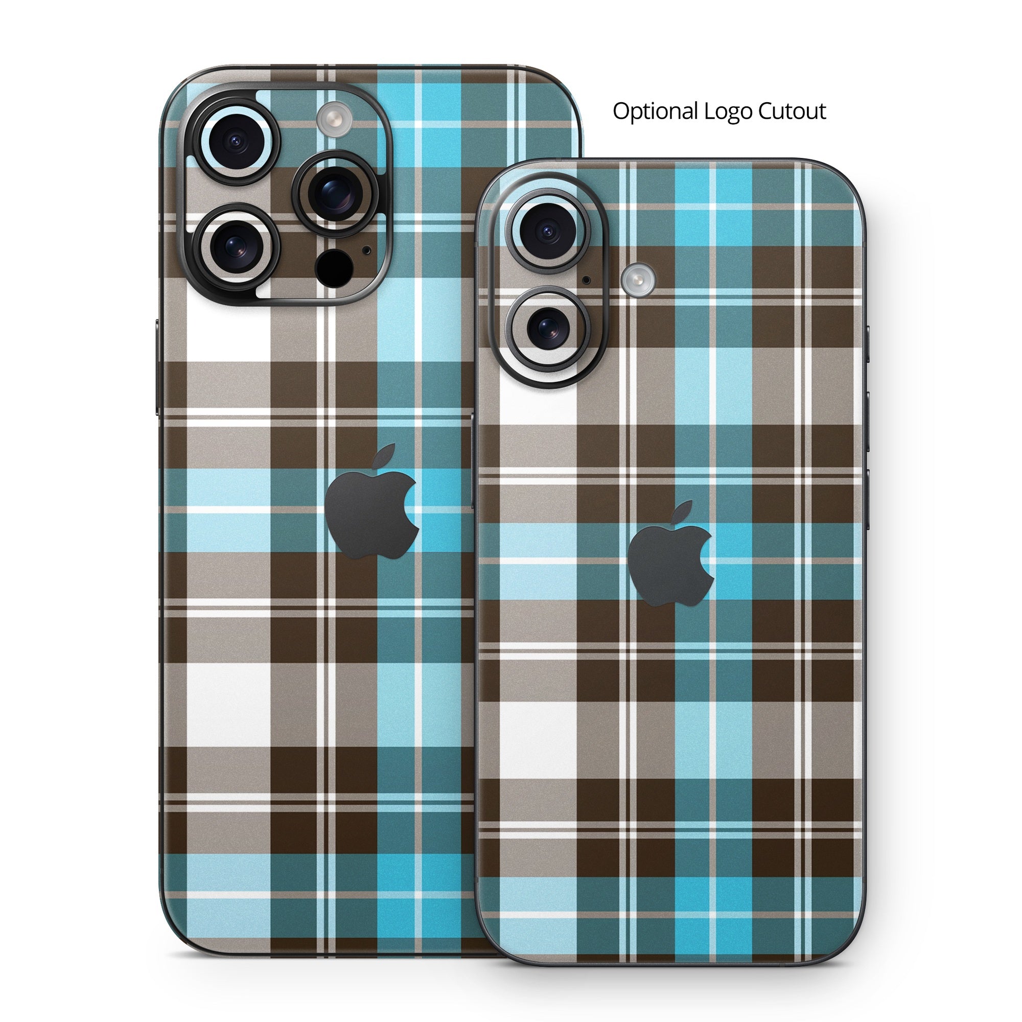 Turquoise Plaid - Apple iPhone 16 Skin