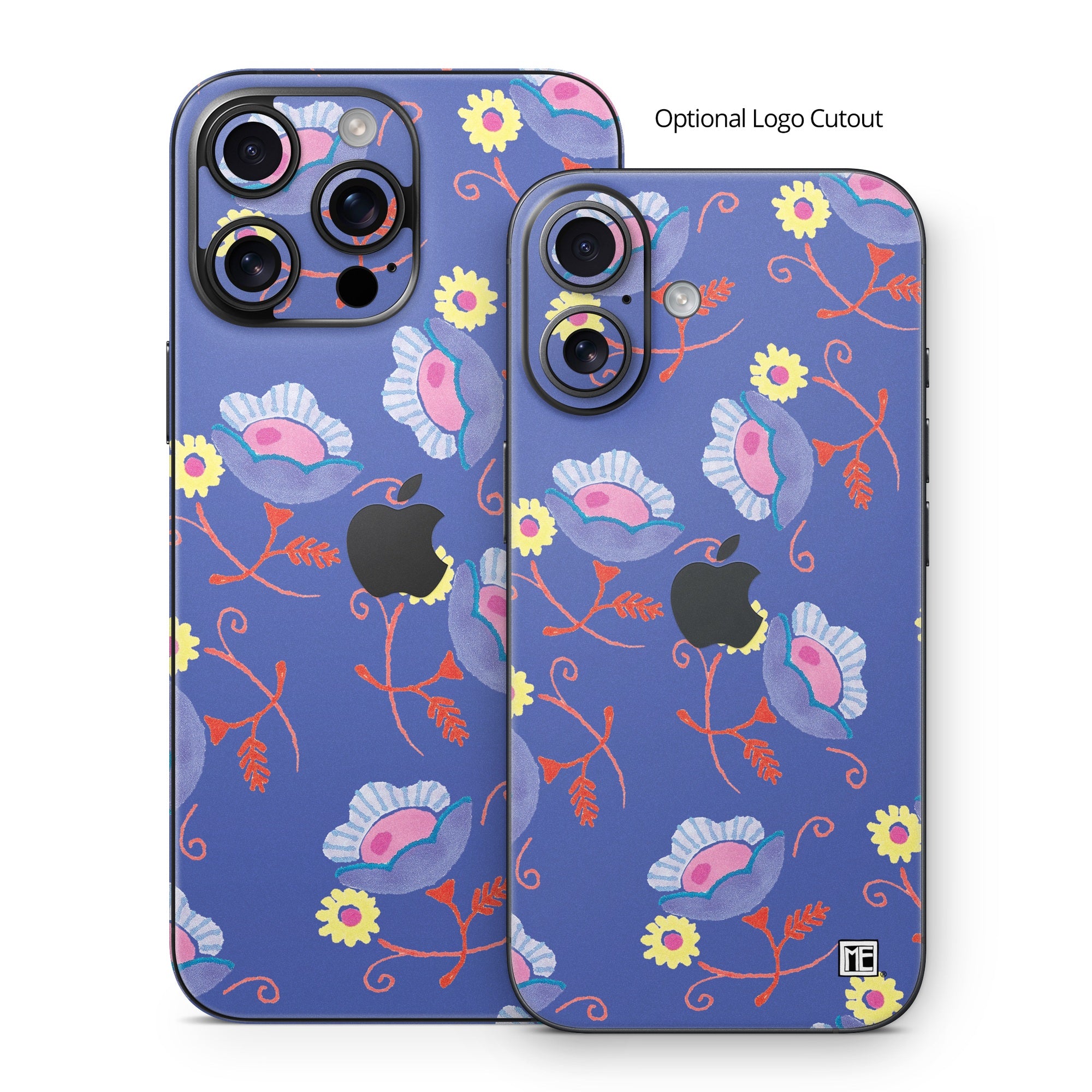 Purple Flowers - Apple iPhone 16 Skin