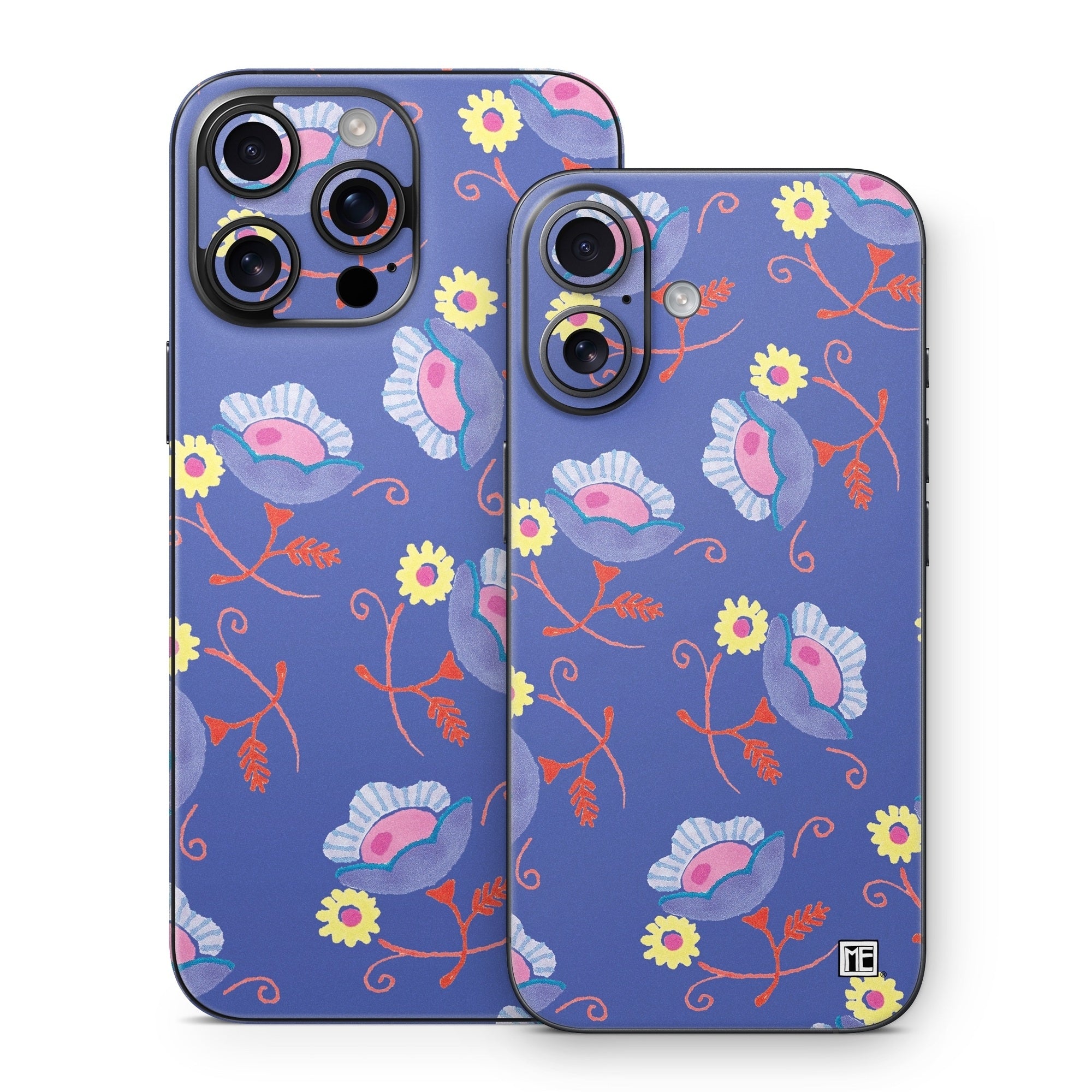 Purple Flowers - Apple iPhone 16 Skin