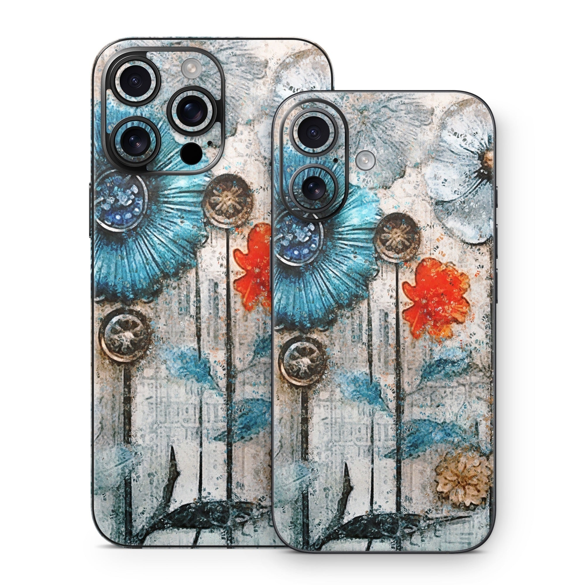 Steampunk Flowers - Apple iPhone 16 Skin