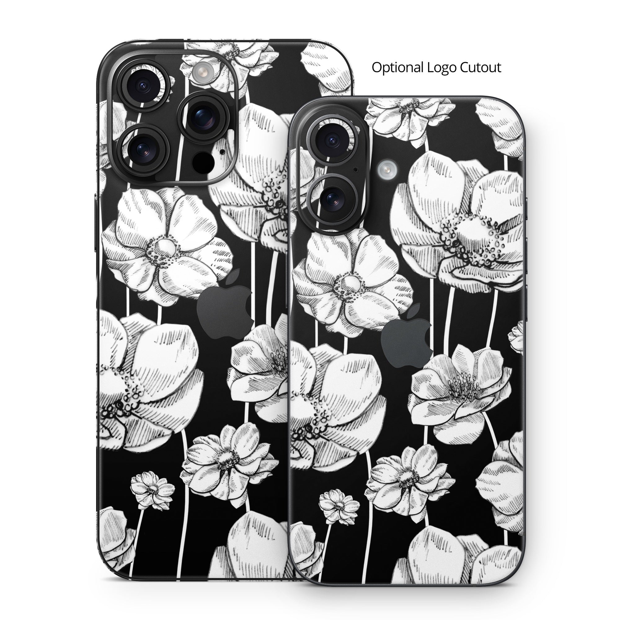 Striped Blooms - Apple iPhone 16 Skin