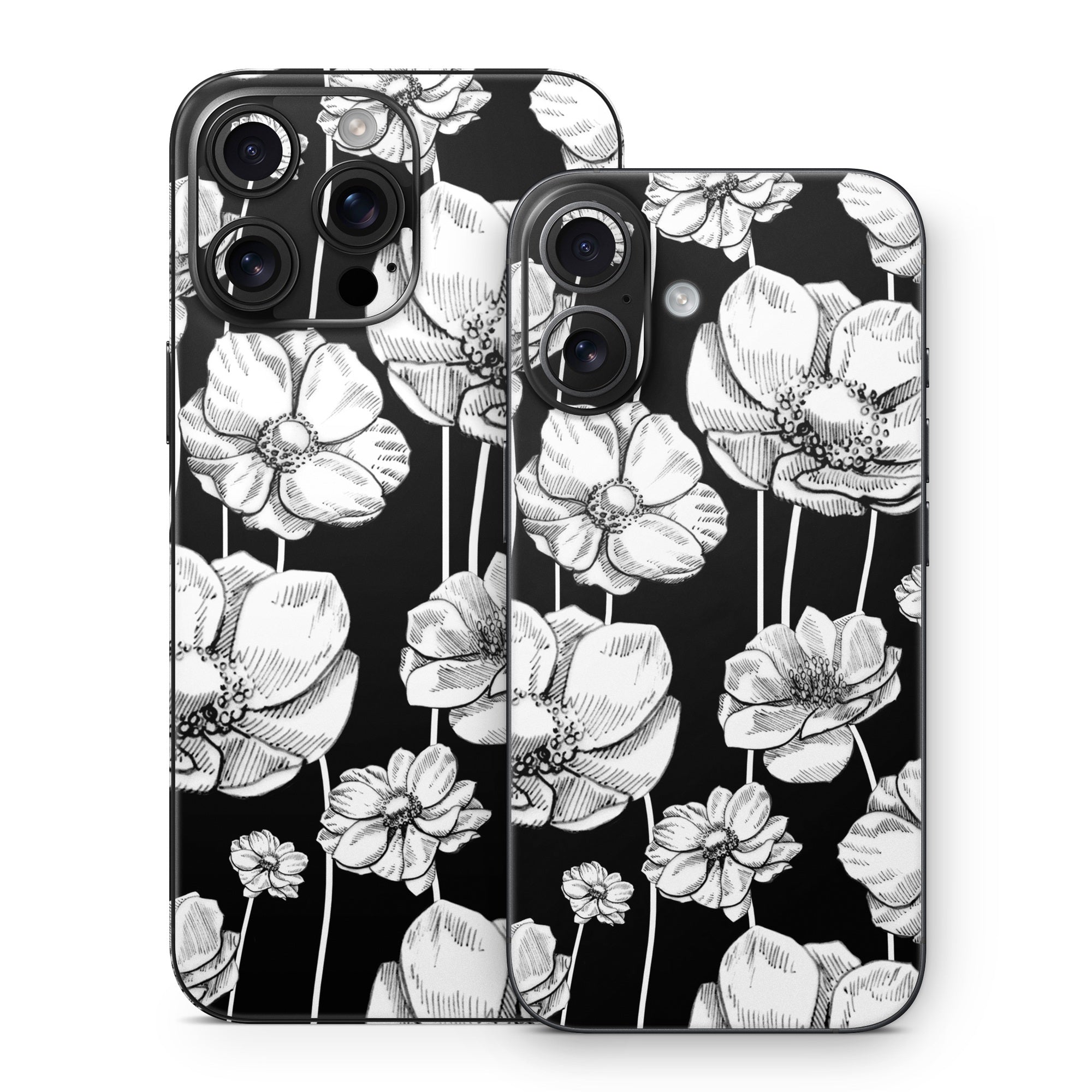 Striped Blooms - Apple iPhone 16 Skin