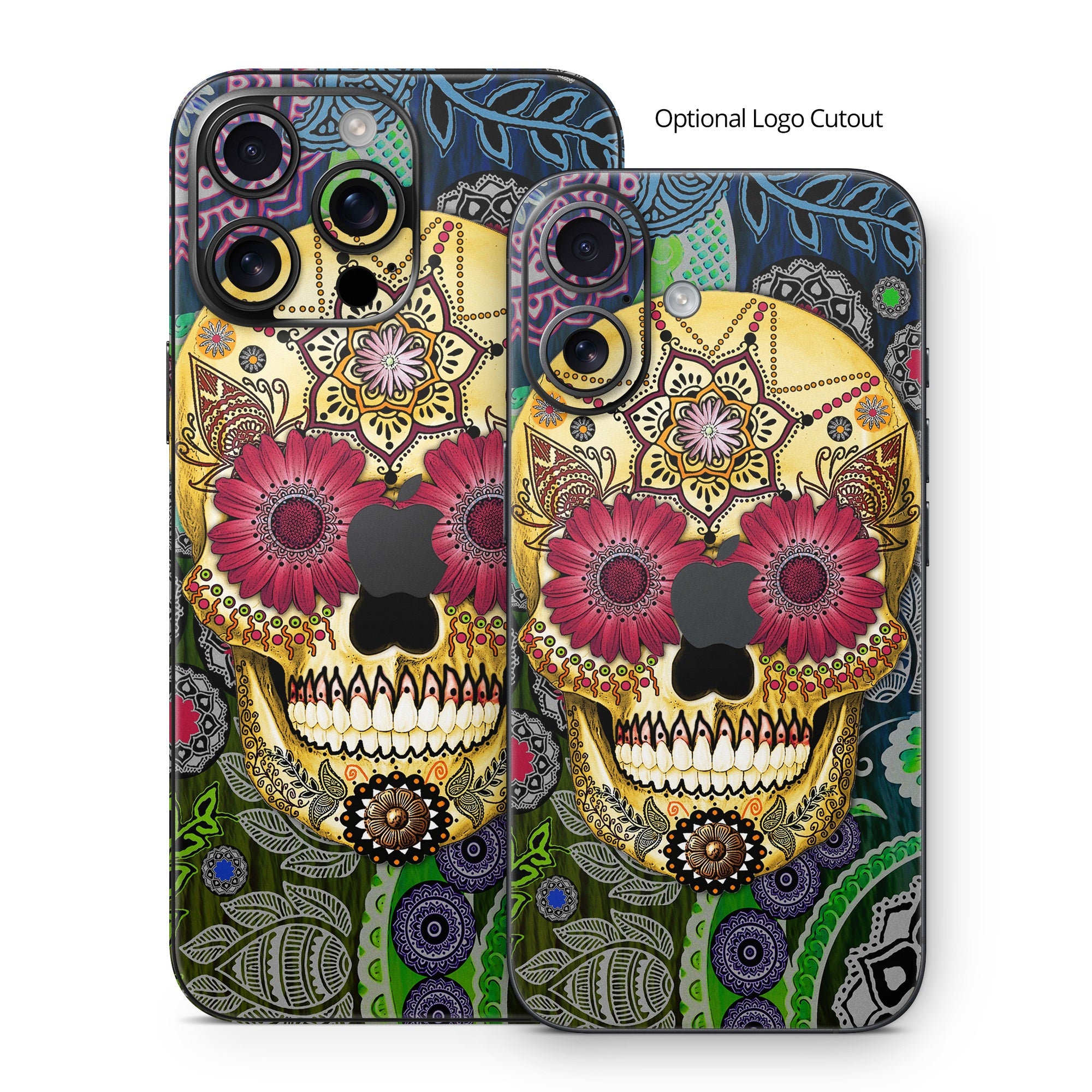 Sugar Skull Paisley - Apple iPhone 16 Skin