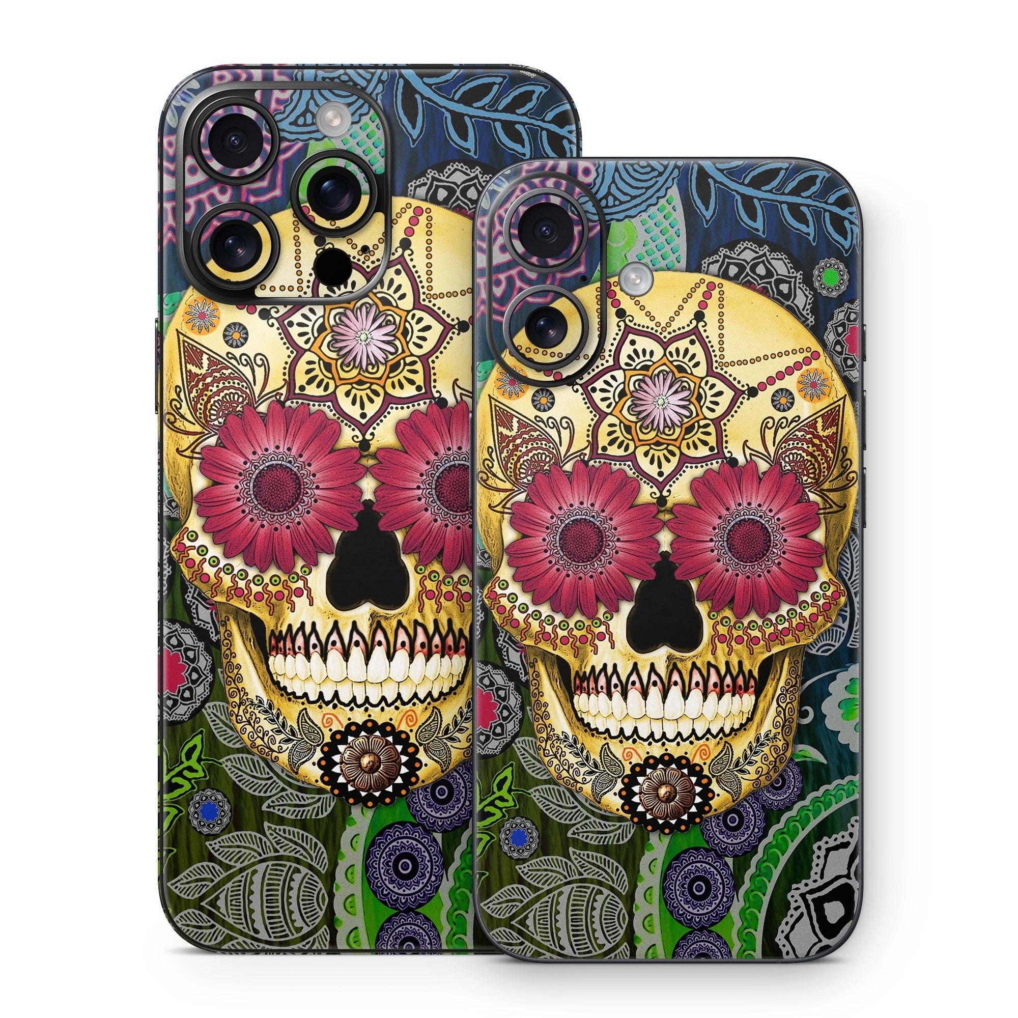 Sugar Skull Paisley - Apple iPhone 16 Skin