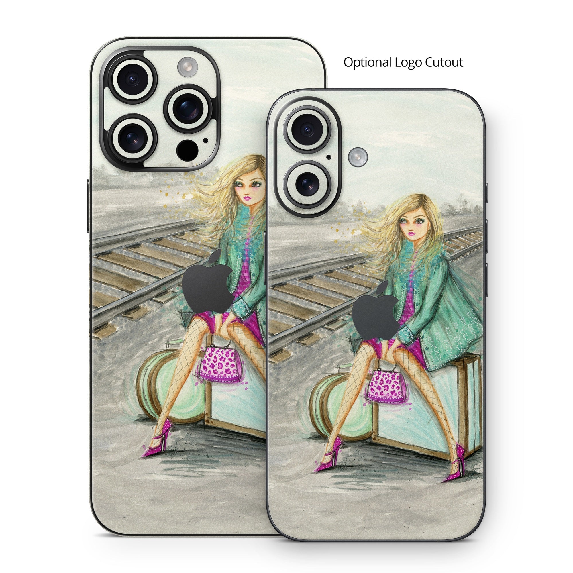 Lulu Waiting by the Train Tracks - Apple iPhone 16 Skin