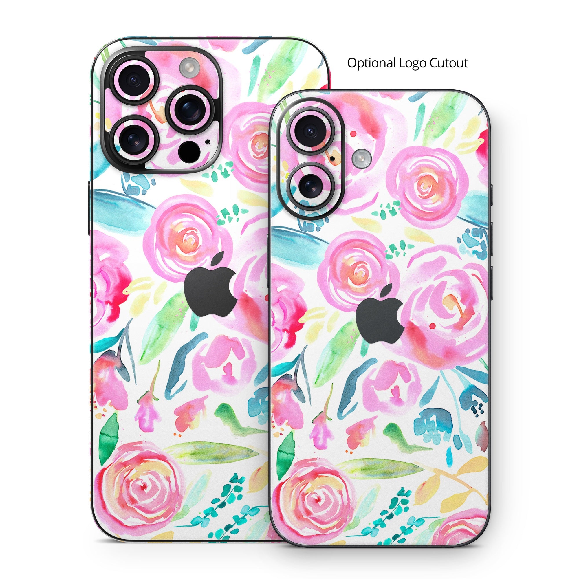 Watercolor Roses - Apple iPhone 16 Skin