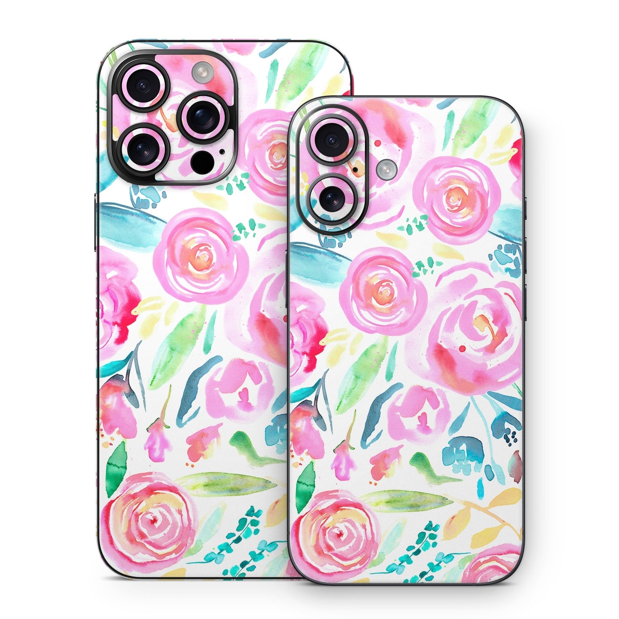 Watercolor Roses - Apple iPhone 16 Skin