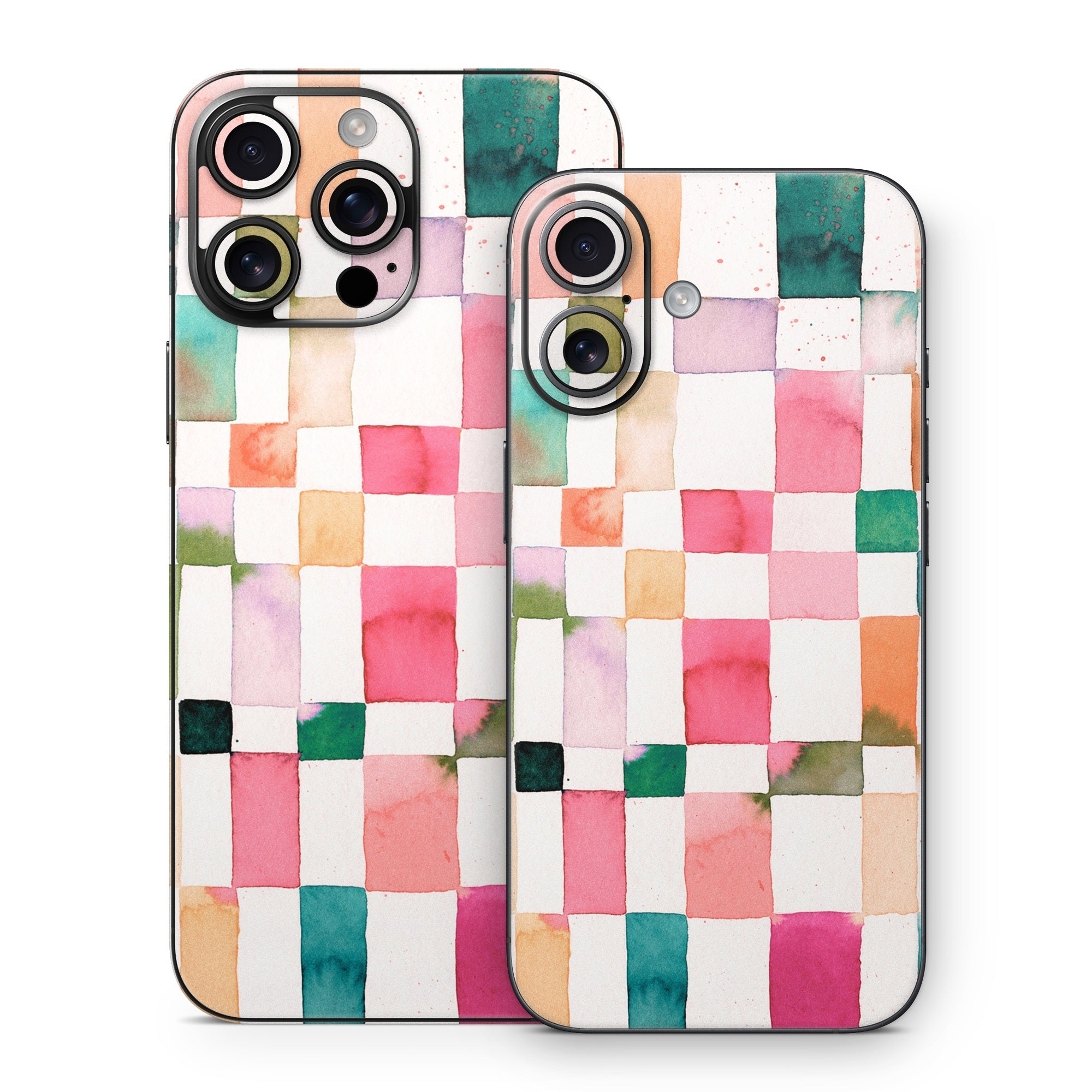 Watercolor Squares - Apple iPhone 16 Skin