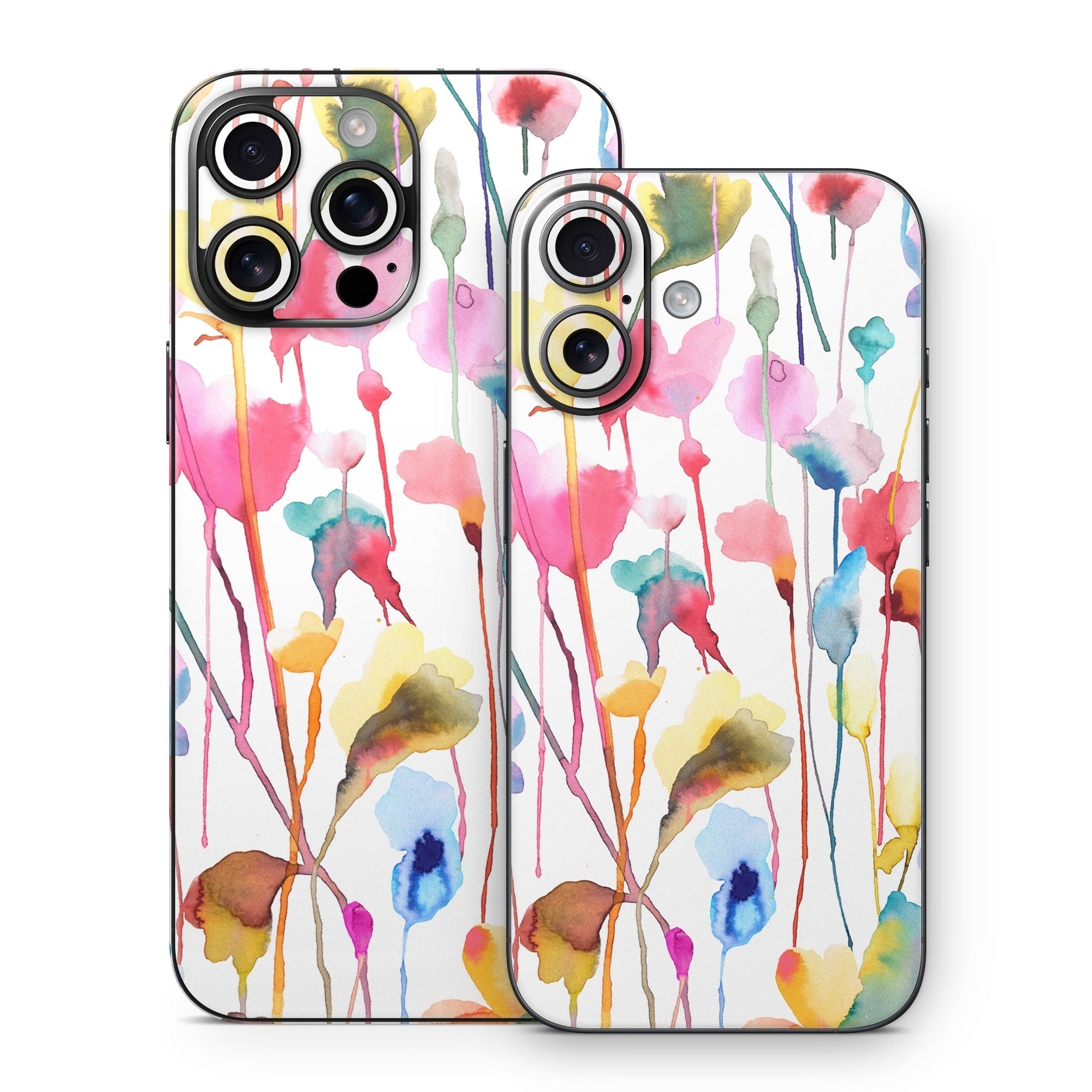 Watercolor Wild Flowers - Apple iPhone 16 Skin