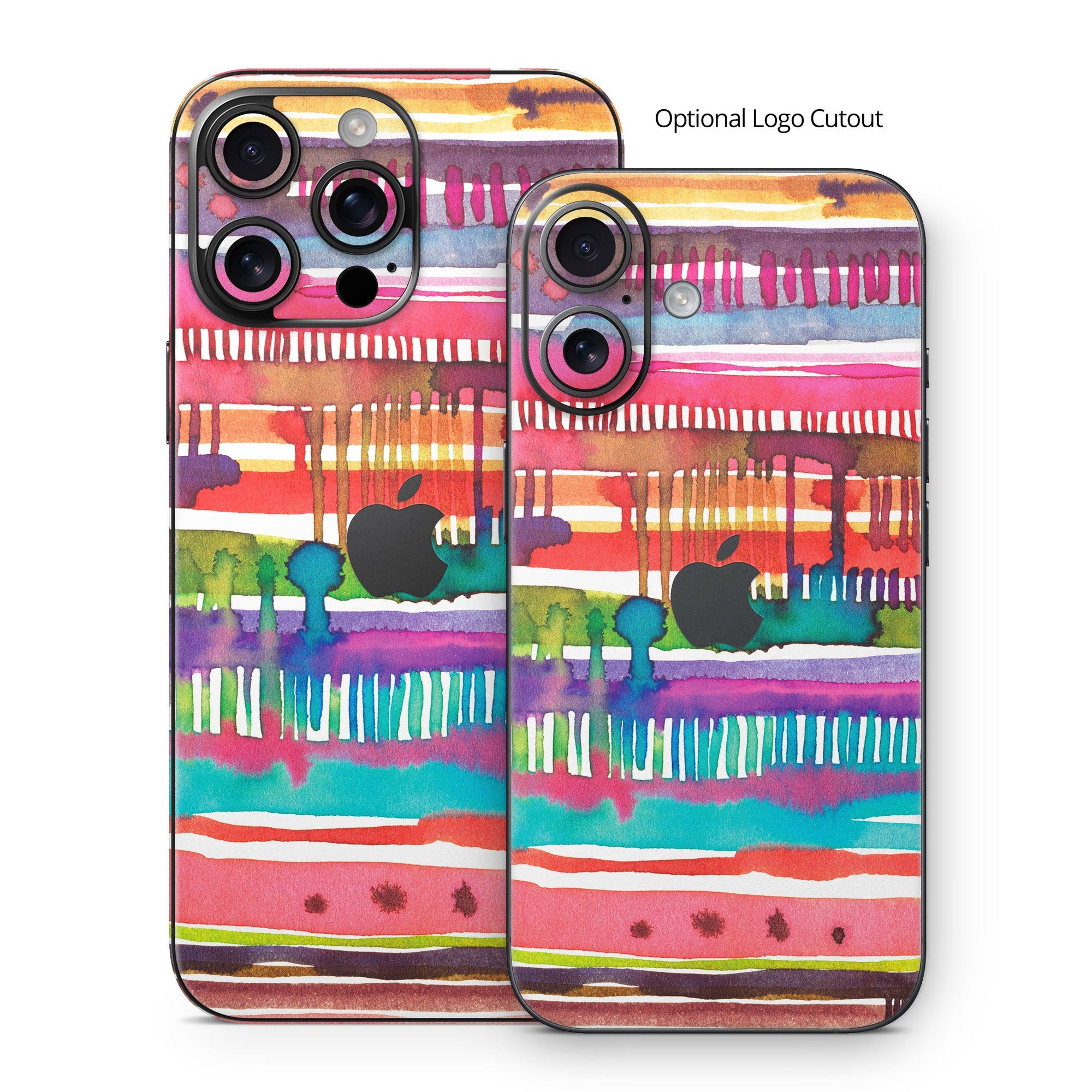 Watercolor Lines - Apple iPhone 16 Skin