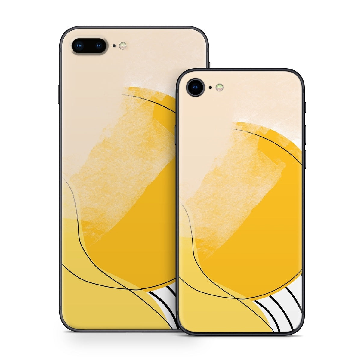 Abstract Yellow - Apple iPhone 8 Skin