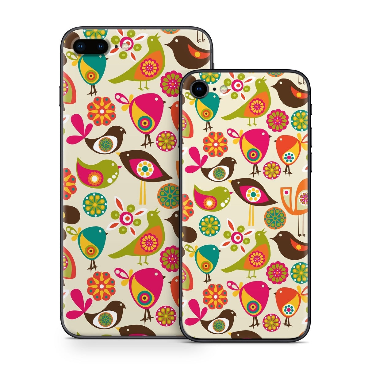 Bird Flowers - Apple iPhone 8 Skin