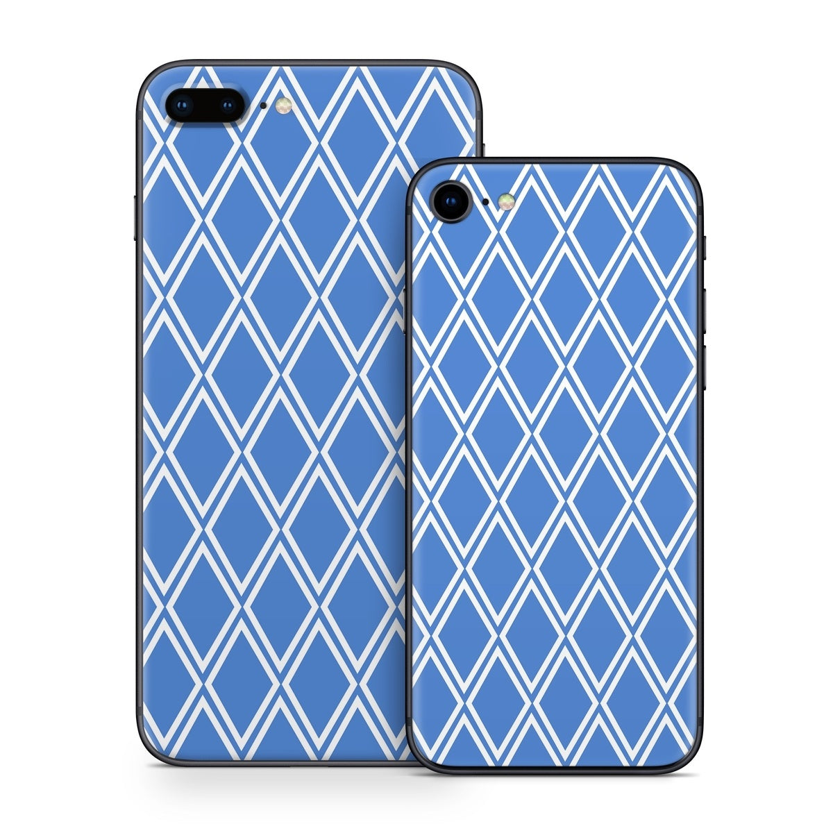 Blue Checks - Apple iPhone 8 Skin