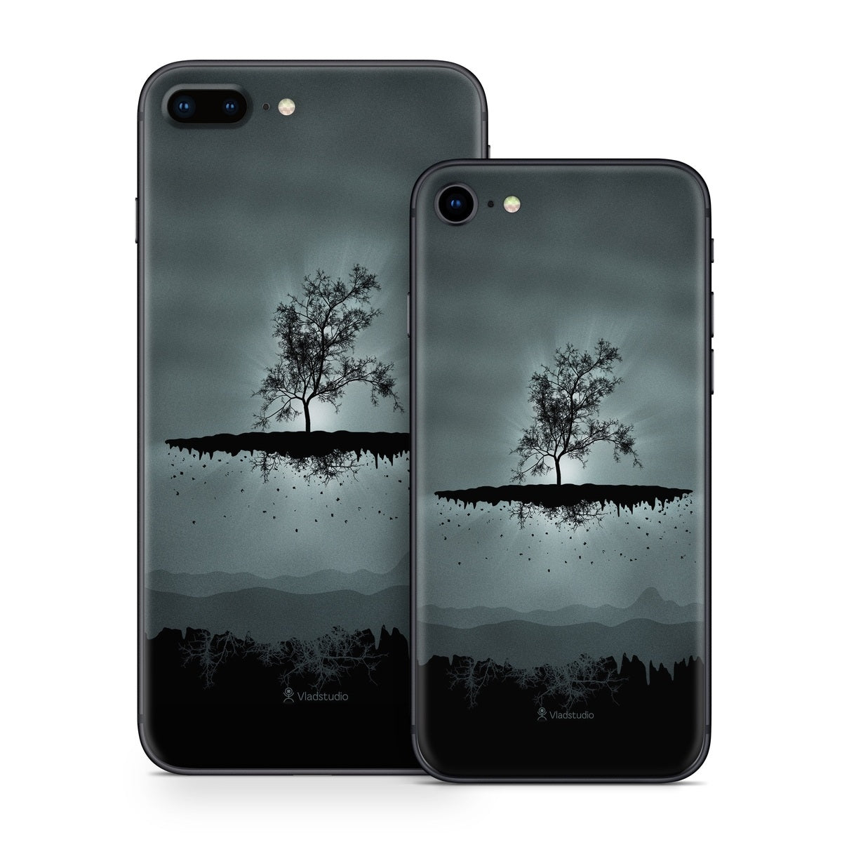 Flying Tree Black - Apple iPhone 8 Skin