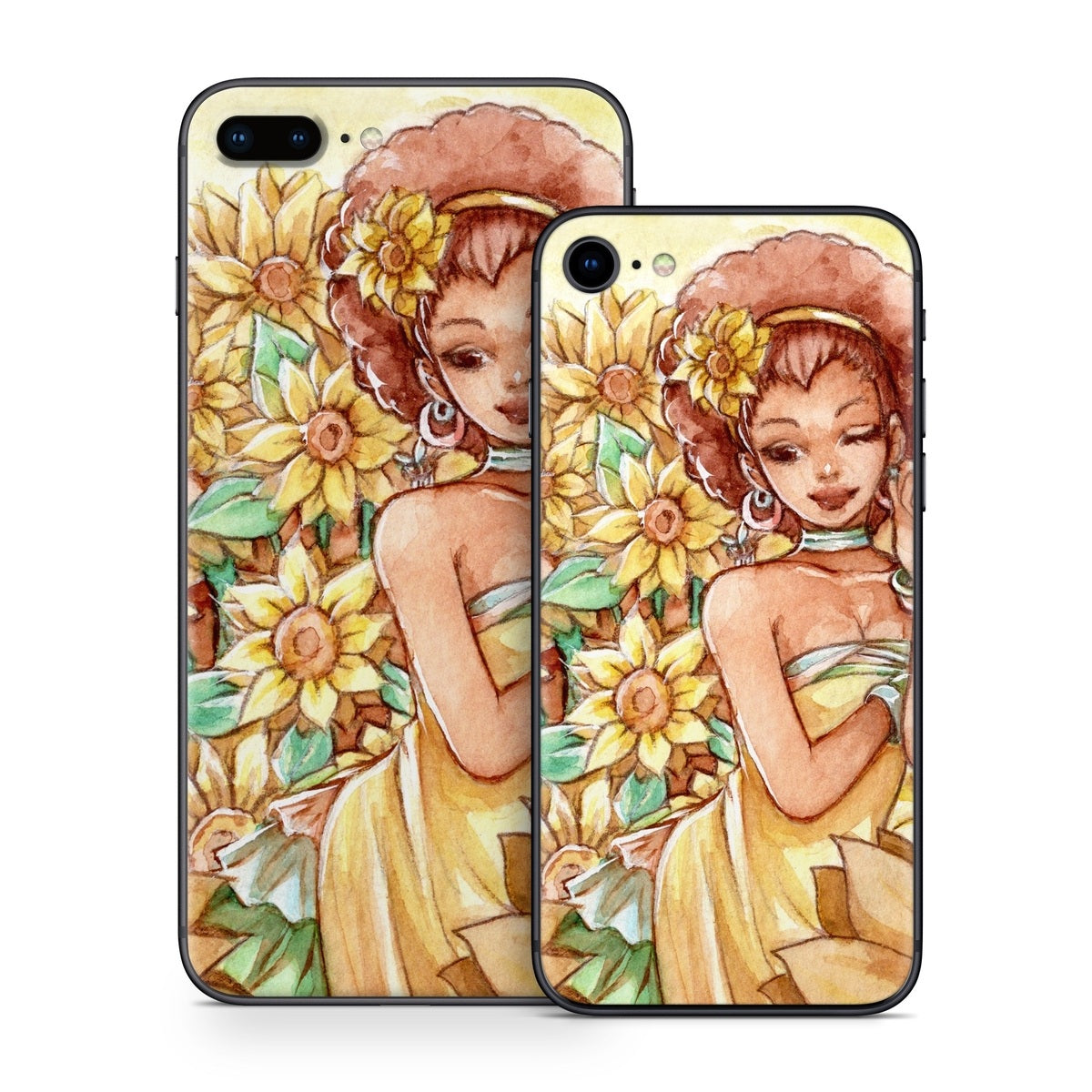 Lady Sunflower - Apple iPhone 8 Skin