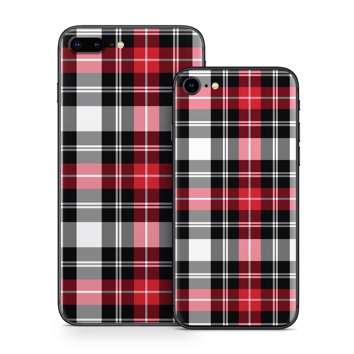 Red Plaid - Apple iPhone 8 Skin