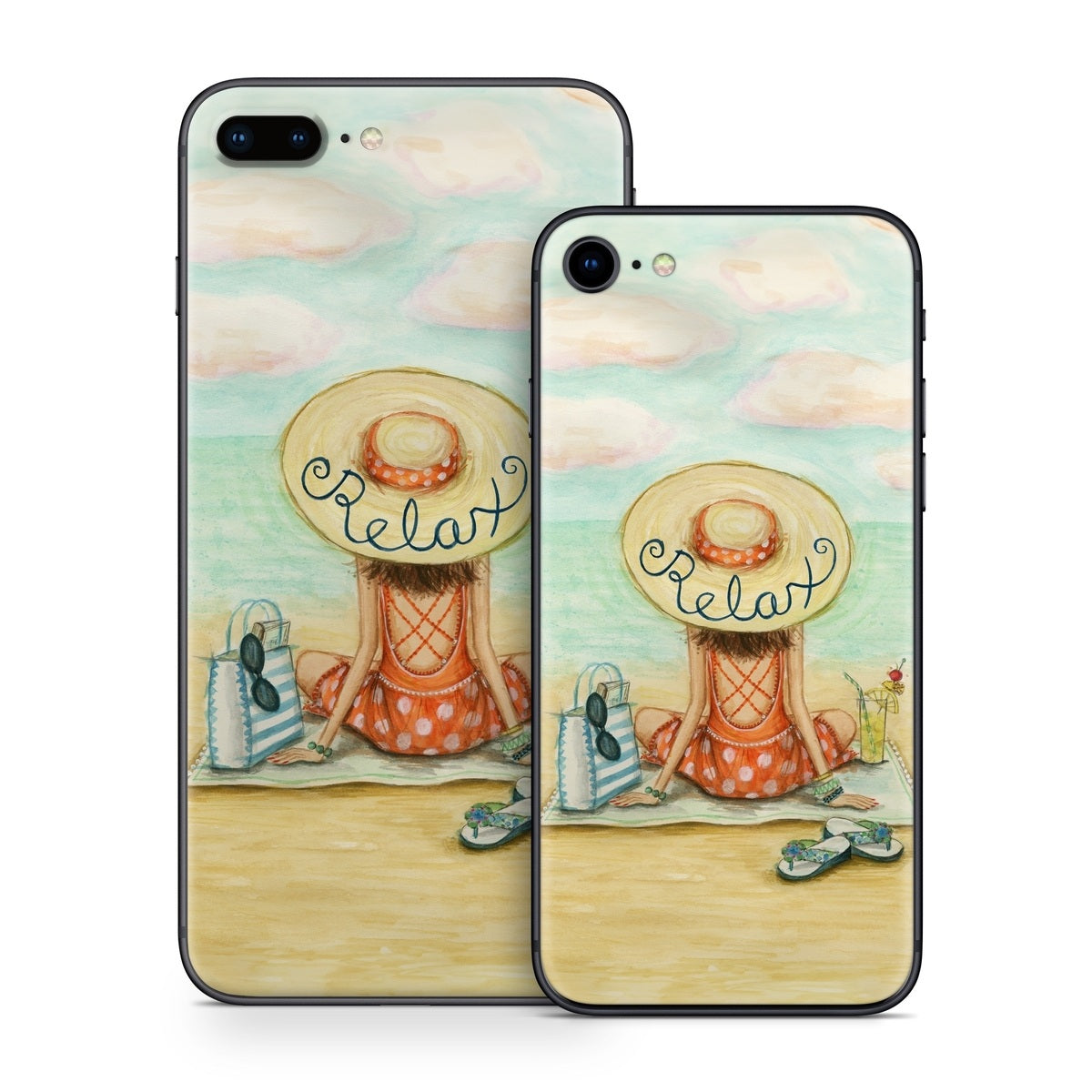 Relaxing on Beach - Apple iPhone 8 Skin