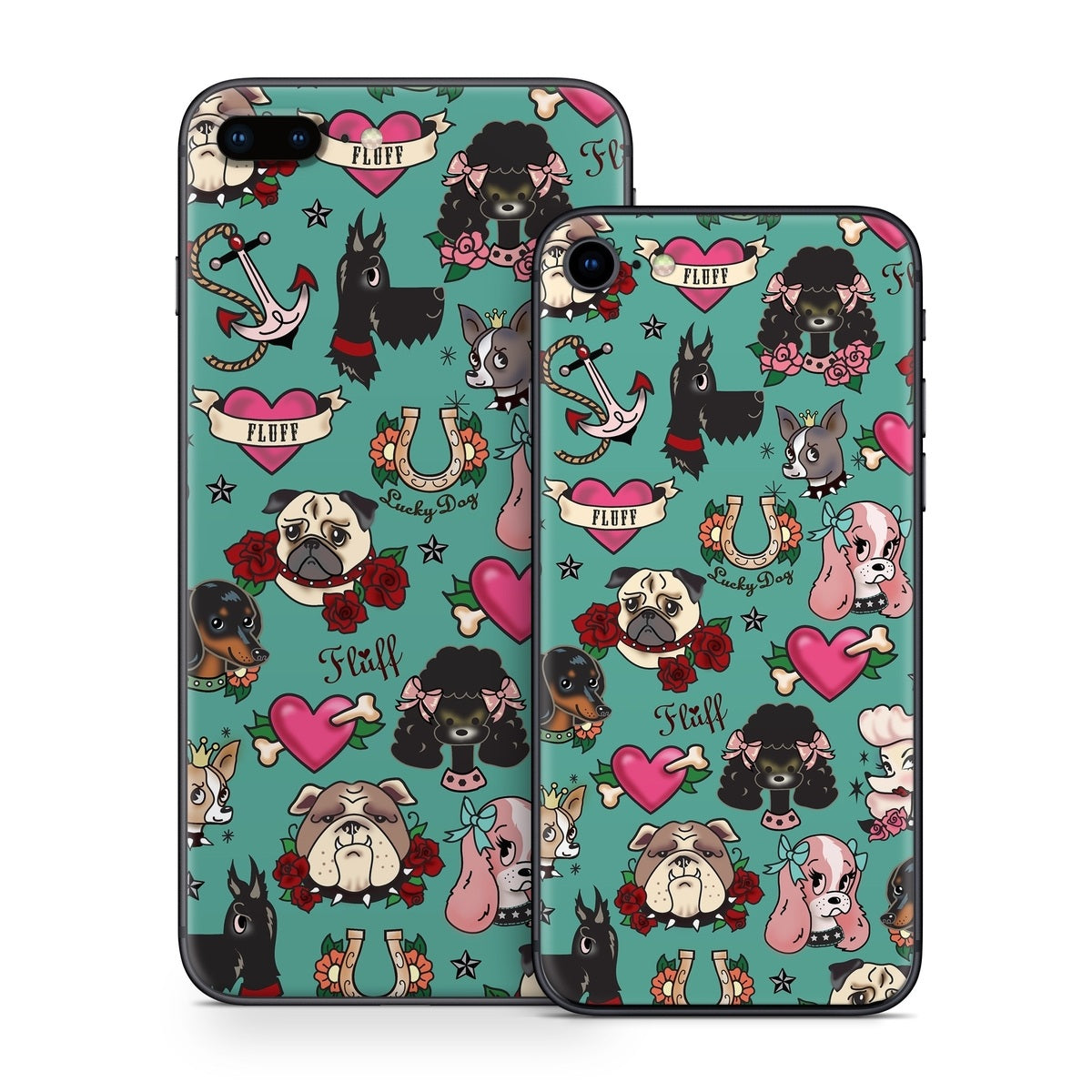 Tattoo Dogs - Apple iPhone 8 Skin