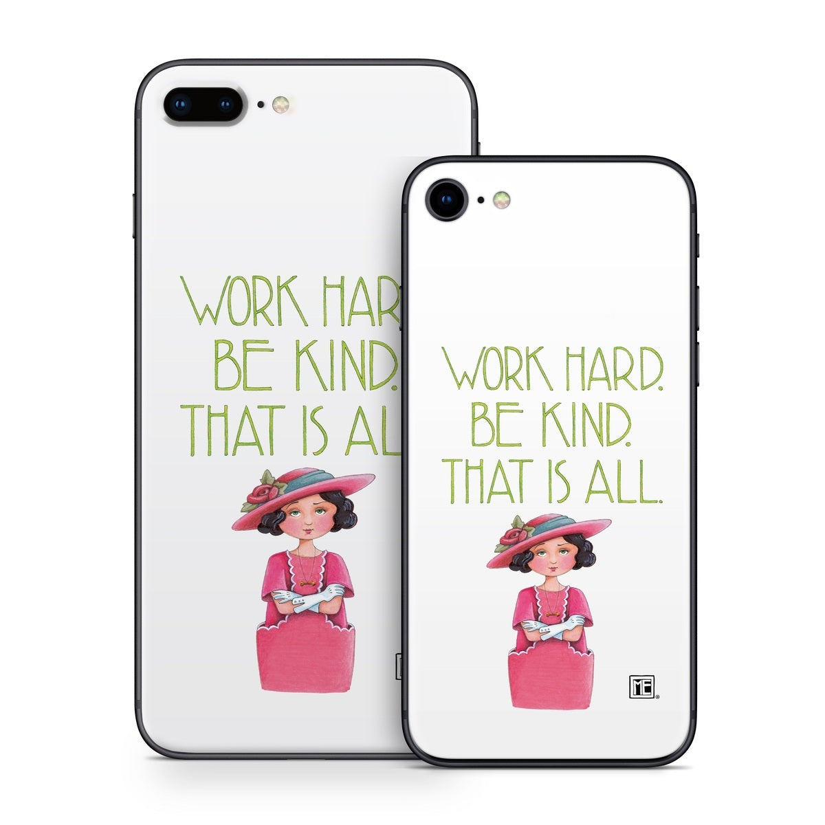 Work Hard - Apple iPhone 8 Skin