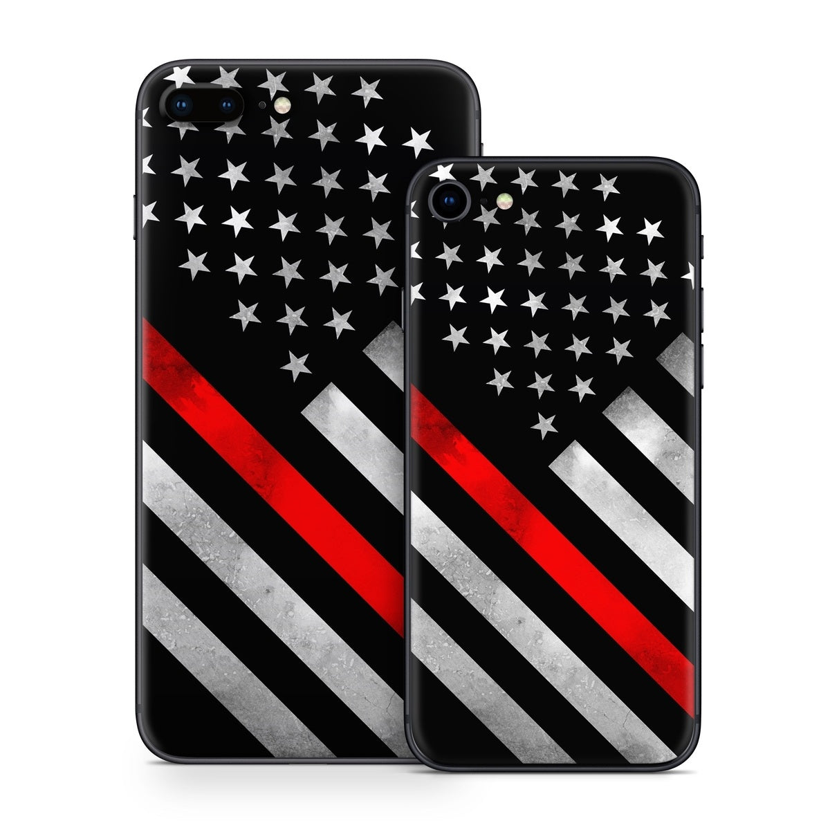 Thin Red Line Hero - Apple iPhone 8 Skin