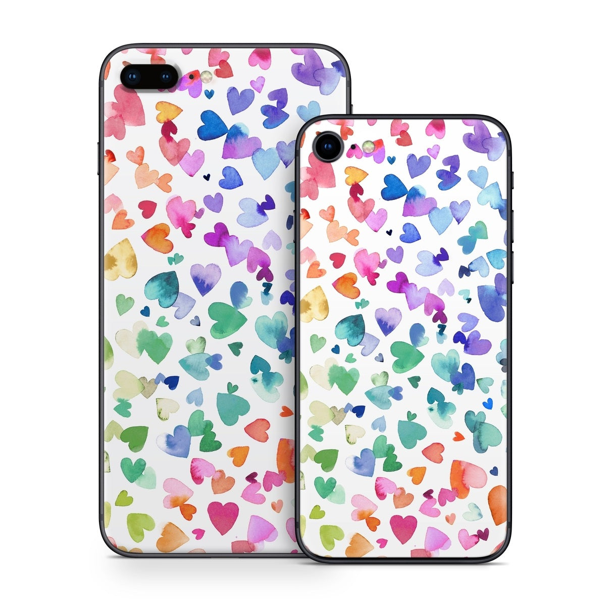 Valentines Love Hearts - Apple iPhone 8 Skin