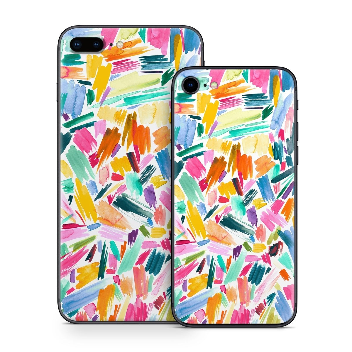 Watercolor Colorful Brushstrokes - Apple iPhone 8 Skin