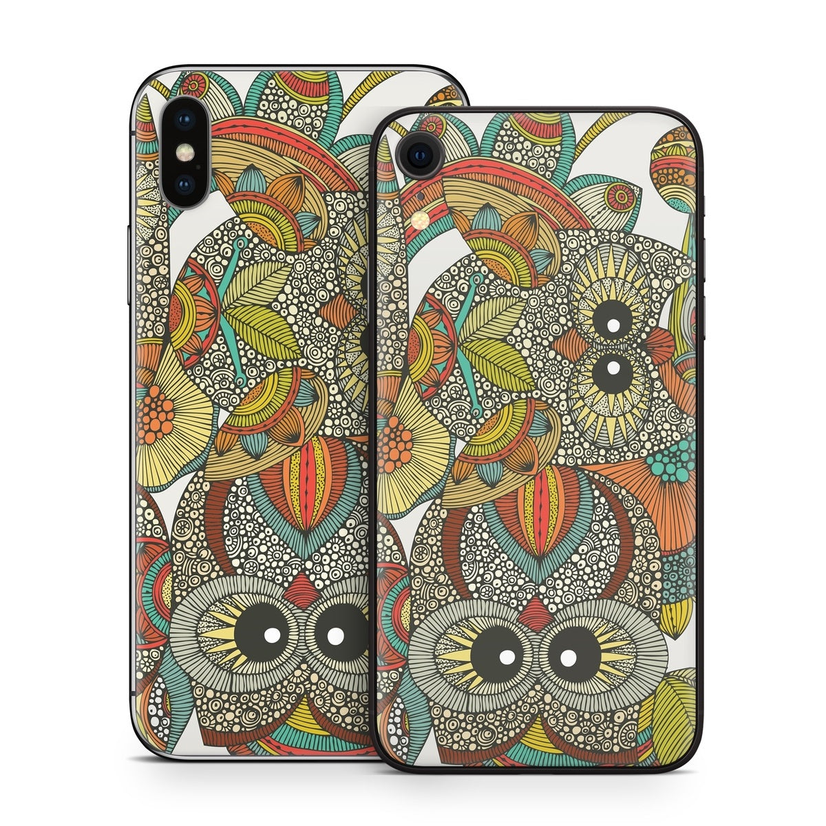 4 owls - Apple iPhone X Skin