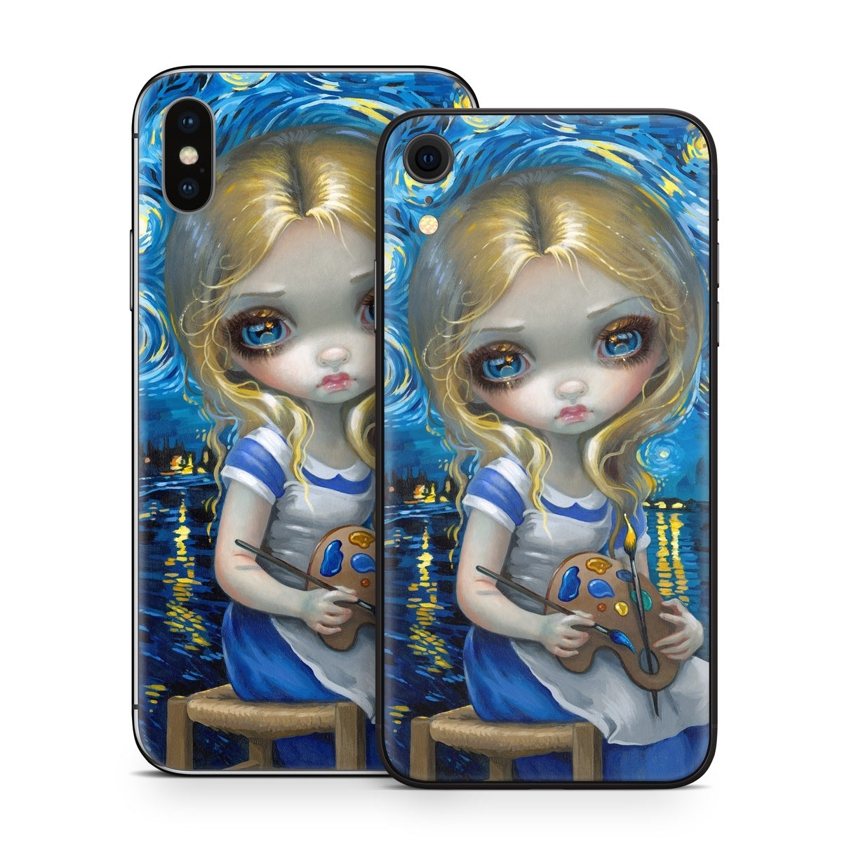 Alice in a Van Gogh - Apple iPhone X Skin