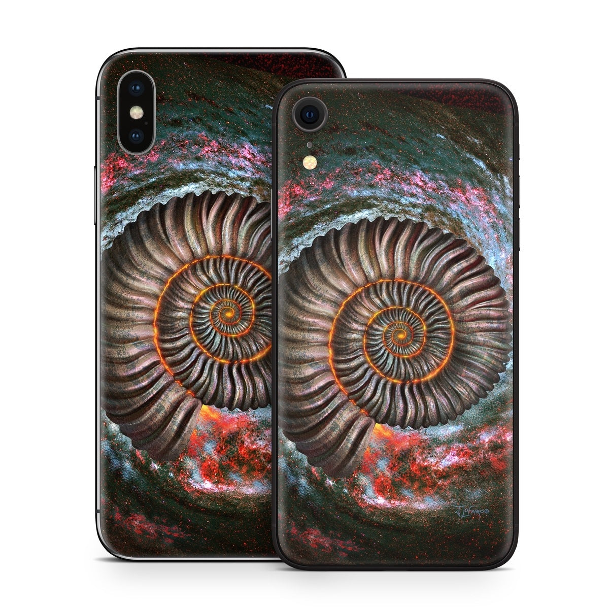 Ammonite Galaxy - Apple iPhone X Skin