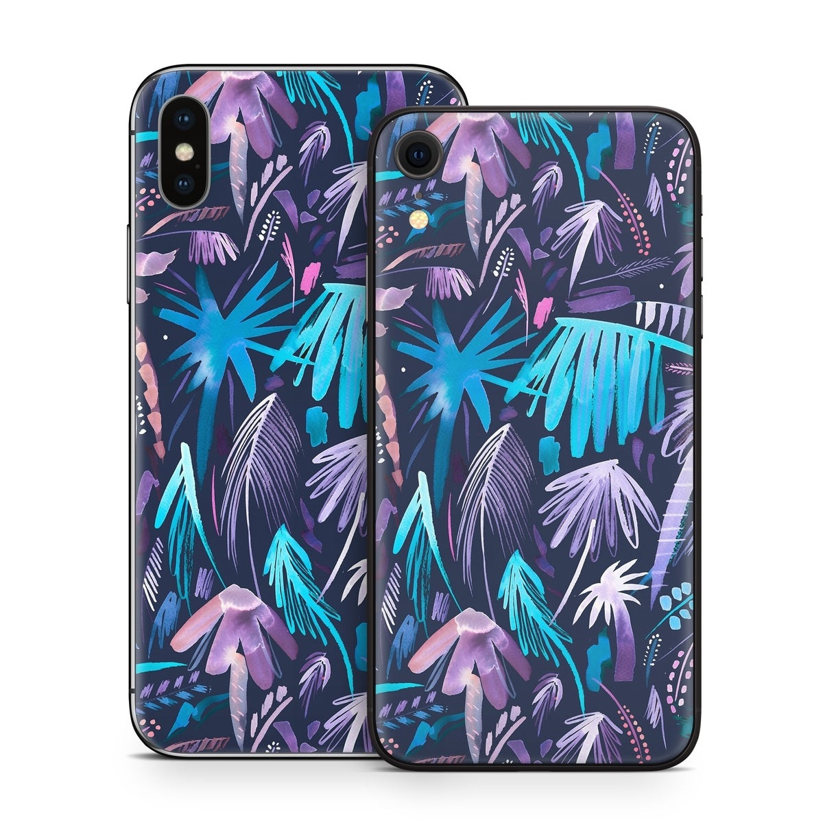 Brushstroke Palms - Apple iPhone X Skin