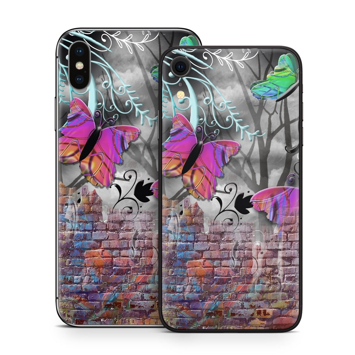 Butterfly Wall - Apple iPhone X Skin