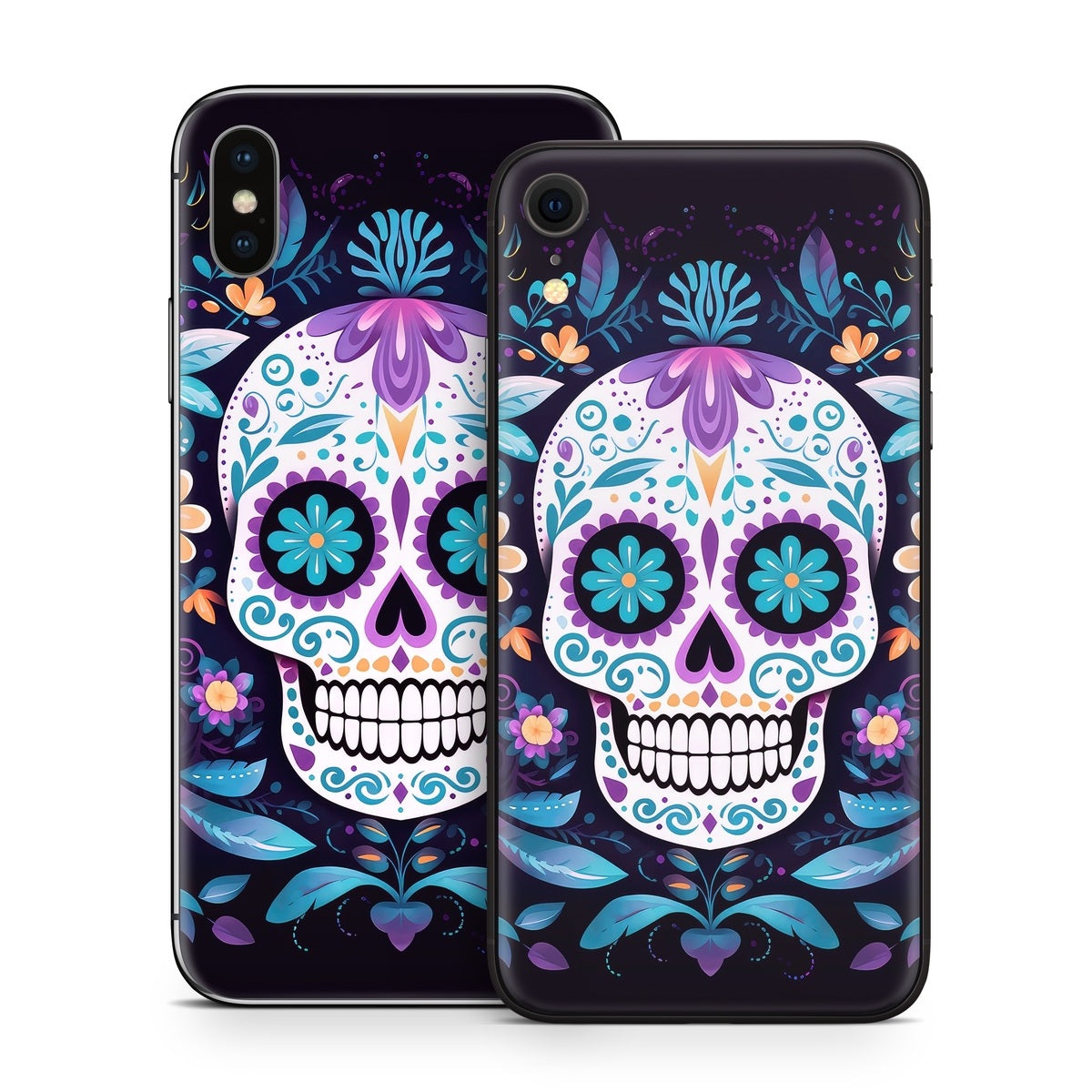 Calavera Azul - Apple iPhone X Skin