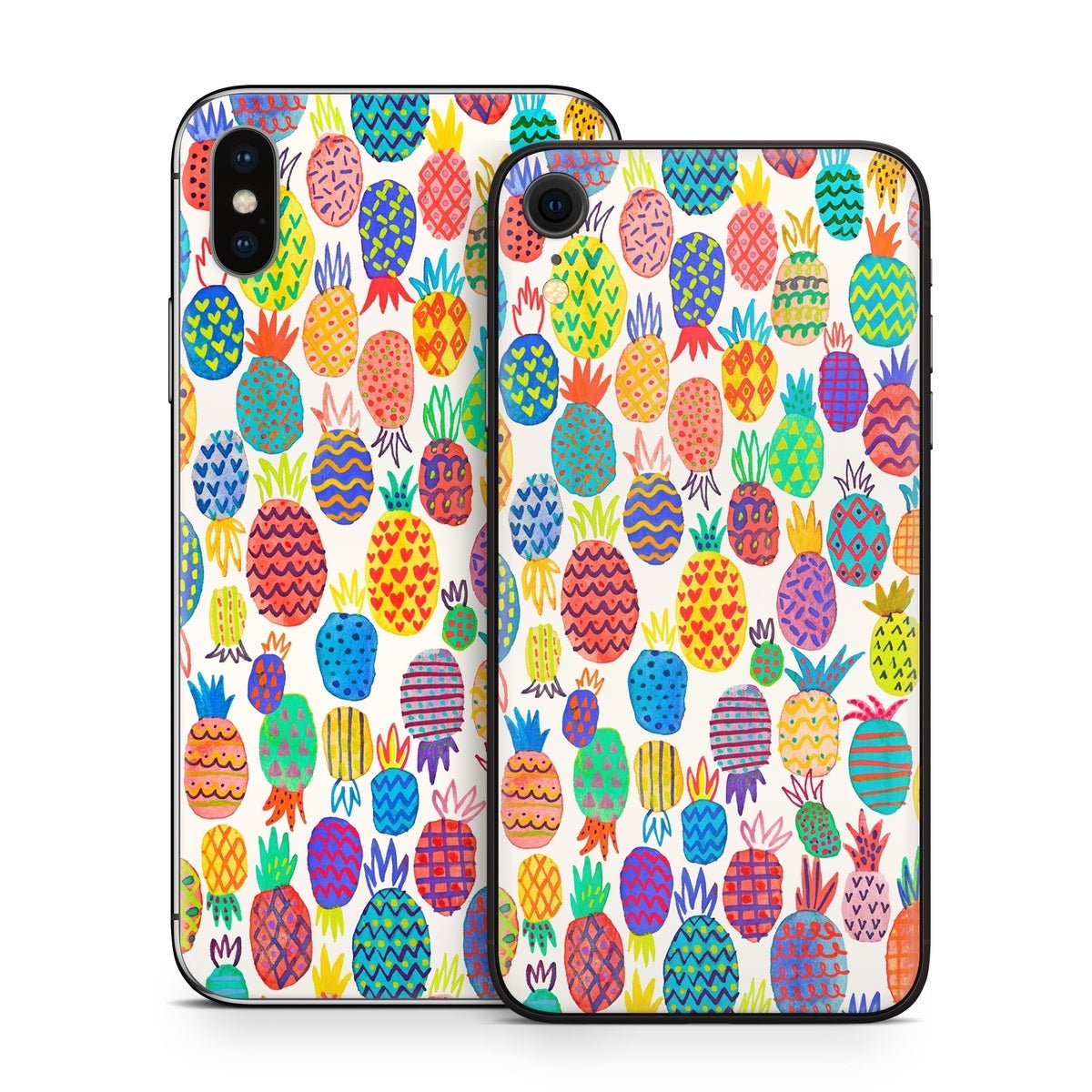 Colorful Pineapples - Apple iPhone X Skin